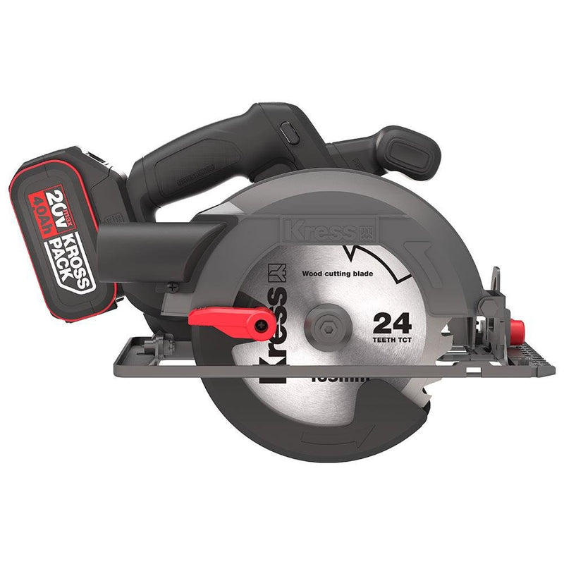 Güclü KUE12.1 20Volt 4.0Ah. Li-ion 165MM ikiqat batareyalı fırçasız peşəkar dairəvi mişar