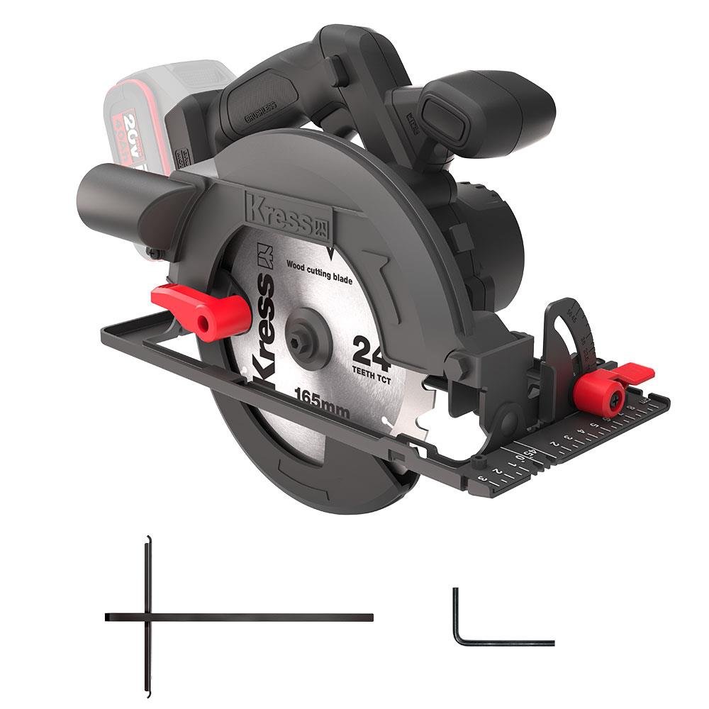 Kress KUE12.9 20Volt 165MM Kömürsüz Profesyonel Daire Testere (Akü Dahil Değildir) - Onivias