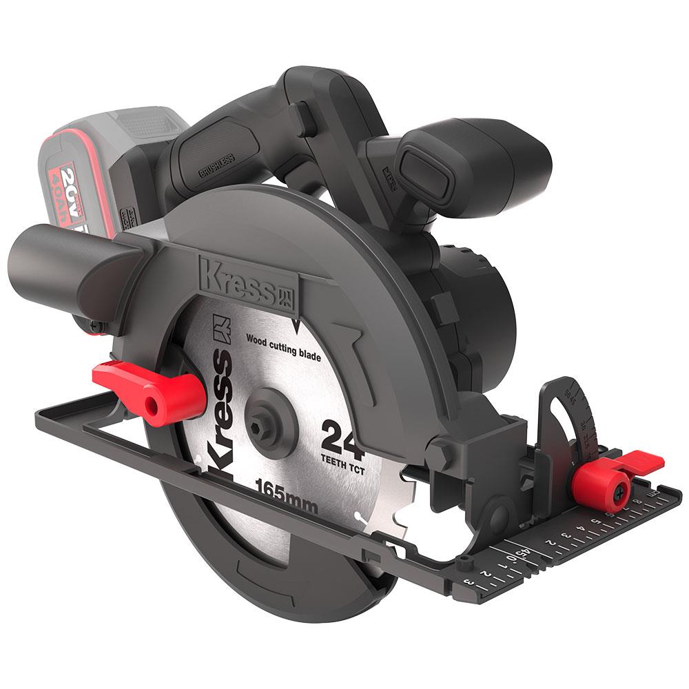 Kress KUE12.9 20Volt 165MM Kömürsüz Profesyonel Daire Testere (Akü Dahil Değildir) - Onivias