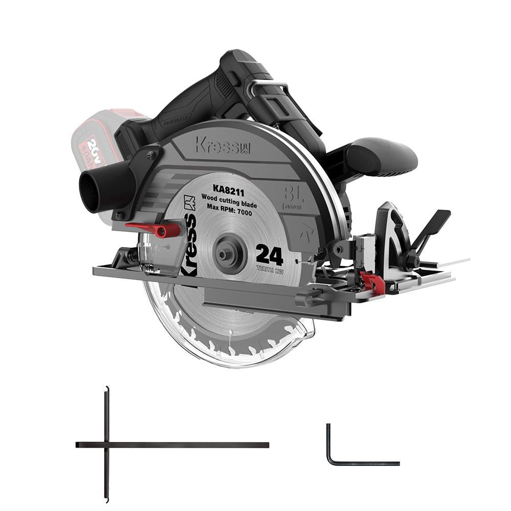 Kress KUE15.9 20Volt 185MM Kömürsüz Profesyonel Daire Testere (Akü Dahil Değildir) - Onivias