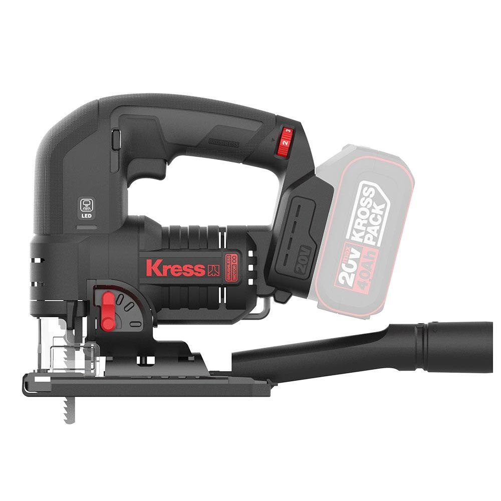 Kress KUE26.9 20Volt Profesyonel Kömürsüz Devir Ayarlı Şarjlı Dekupaj Testere (Akü Dahil Değildir) - Onivias