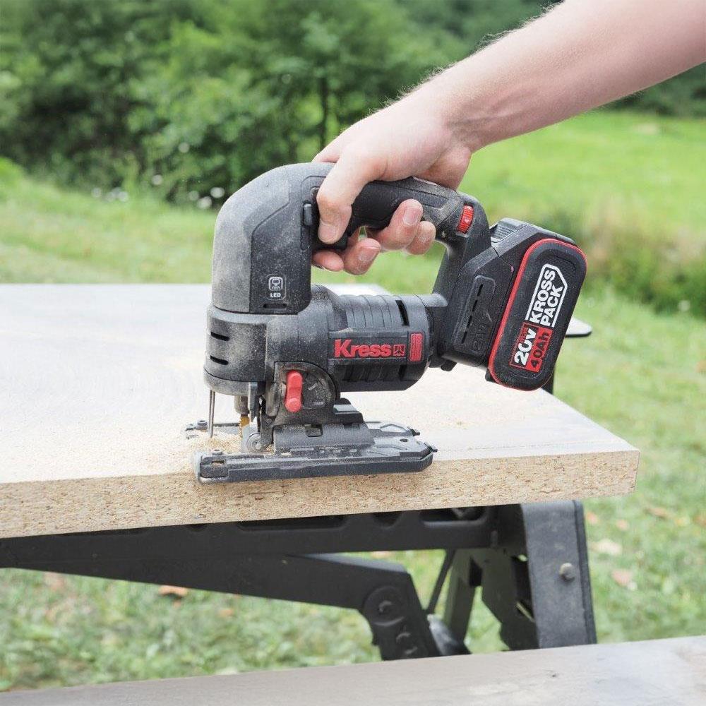Kress KUE26.9 20Volt Profesyonel Kömürsüz Devir Ayarlı Şarjlı Dekupaj Testere (Akü Dahil Değildir) - Onivias