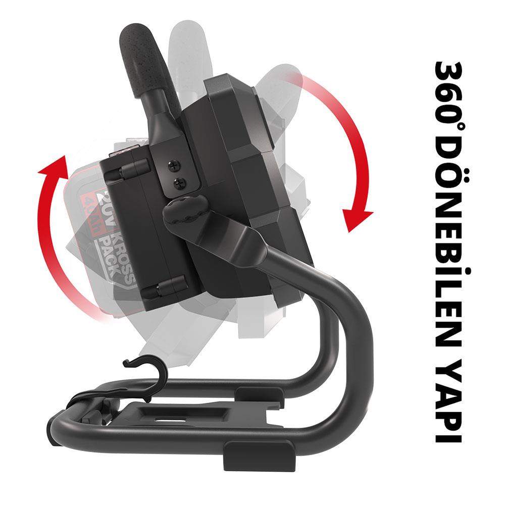 Kress KUF05.9 20Volt 750/1500 Lümen Profesyonel Led Projektör (Akü Dahil Değildir) - Onivias