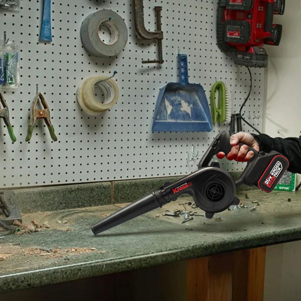 Kress KUF30.9 20Volt Profesyonel Devir Ayarlı Üfleyici + 5 Parça Aksesuar (Akü Dahil Değildir) - Onivias