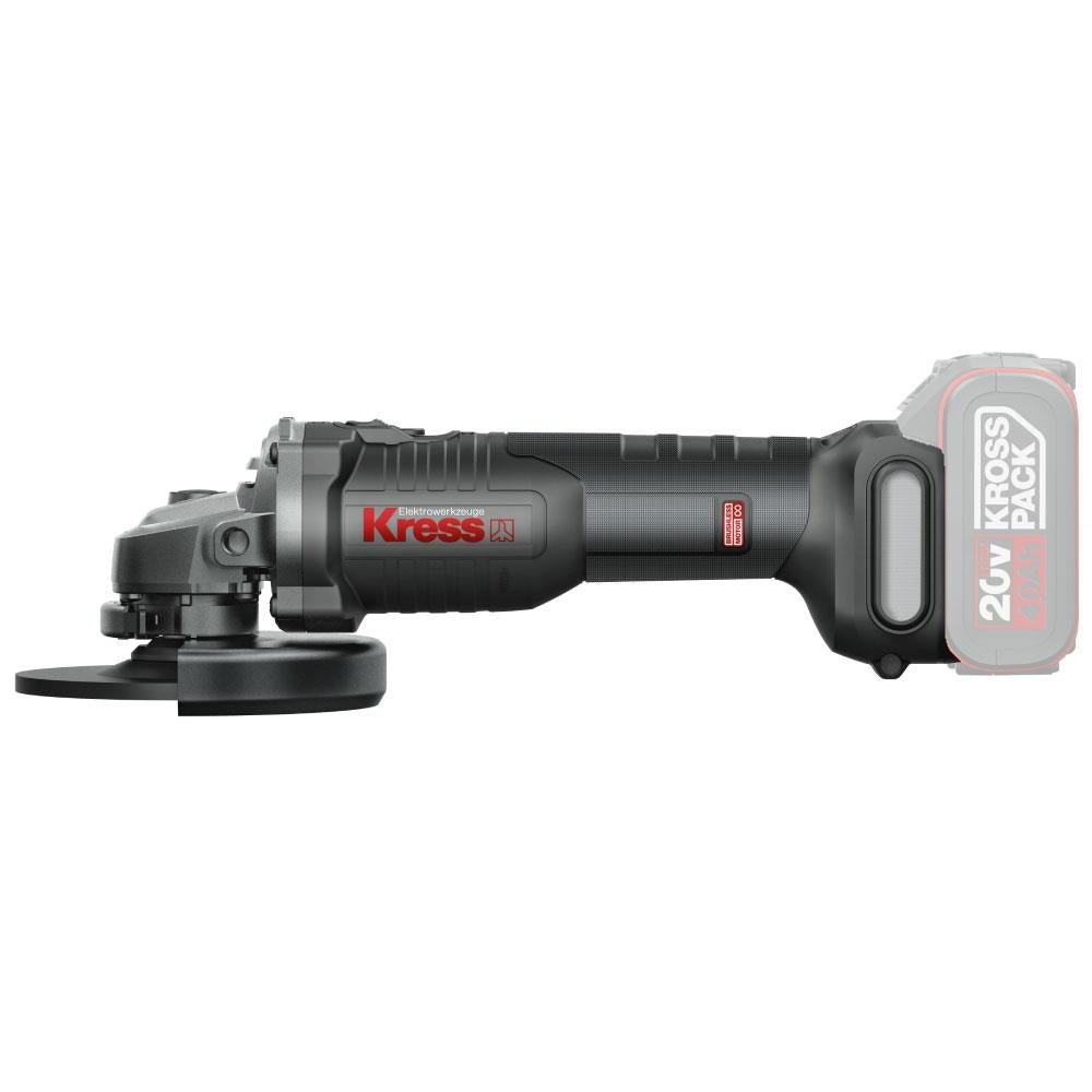 Kress KUH02.91 20Volt 115mm Kömürsüz Profesyonel Şarjlı Devir Ayarlı Avuç Taşlama (Akü Dahil Değildir) - Onivias