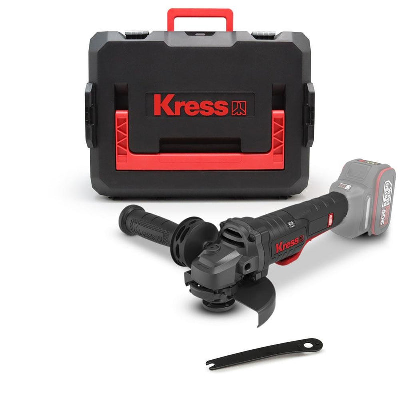 Kress KUH04.91 20Volt 125mm Fırçasız Professional Təkrar doldurulan Sürəti Tənzimlənən Bucaq Taşıyıcı (Batareya Daxil deyil)