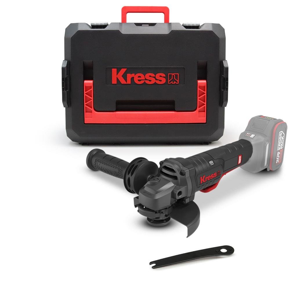 Kress KUH04.91 20Volt 125mm Kömürsüz Profesyonel Şarjlı Devir Ayarlı Avuç Taşlama (Akü Dahil Değildir) - Onivias