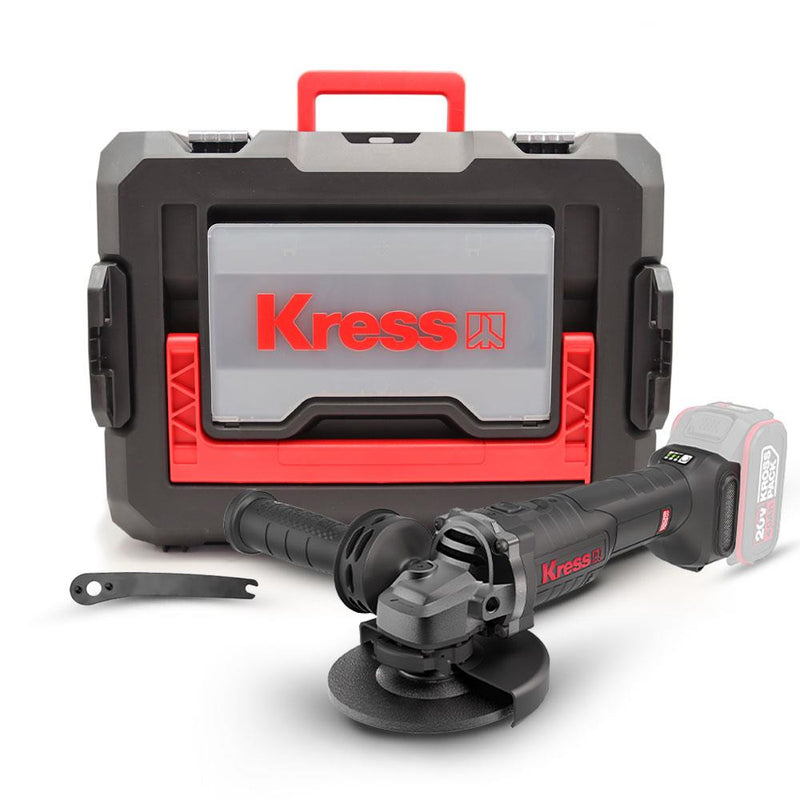Kress KUH10.91 20Volt 125mm Fırçasız Professional Doldurula bilən Sürəti Tənzimlənən Bucaq Taşıyıcı (Batareya Daxil deyil)