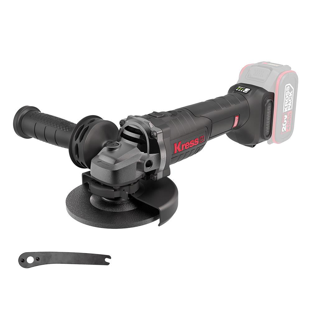 Kress KUH10.9 20Volt 125mm Kömürsüz Profesyonel Şarjlı Devir Ayarlı Avuç Taşlama (Akü Dahil Değildir) - Onivias