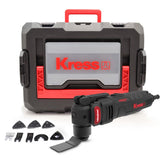 Kress KUW58.1 480Watt Profesyonel Çok Amaçlı Devir Ayarlı Kesme Raspalama ve Zımpara + 12 Parça Aksesuar - Onivias