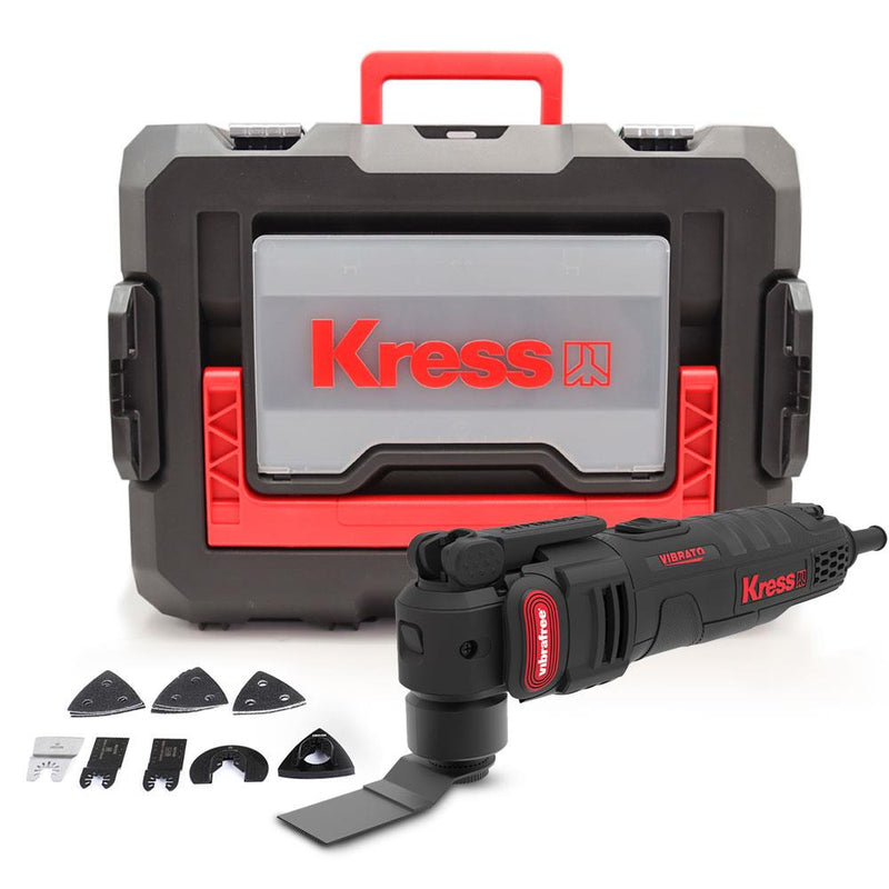 Kress KUW58.1 480Watt Professional Çoxməqsədli Kəsmə, Qırma və Zımpara ilə Tənzimlənən Sürət + 12 Parça Aksesuarlar