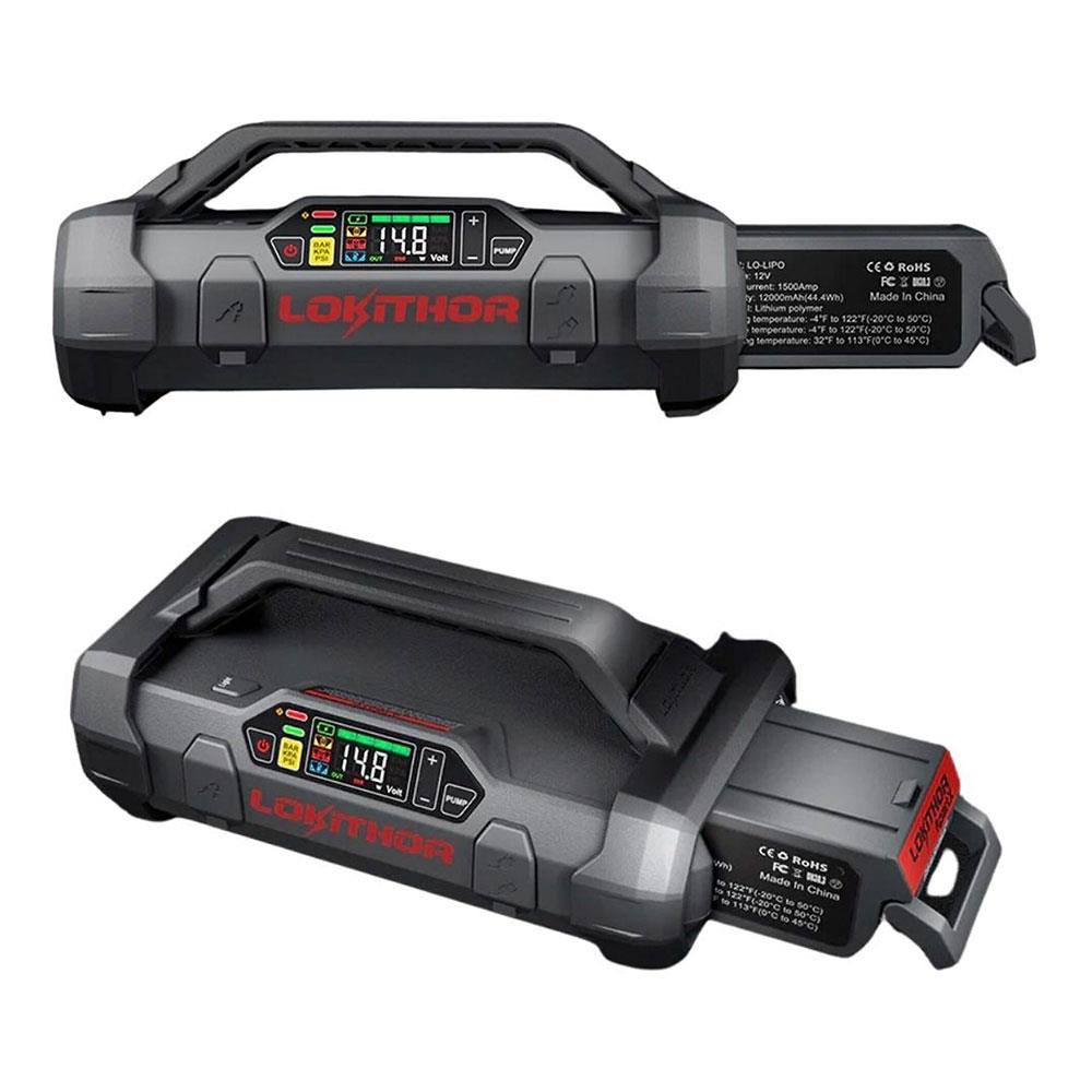 Lokithor APARTX1500 12V 1500Amp Li - Polimer Akıllı Akü Takviye + Pompa + Powerbank + Led Lamba - Onivias