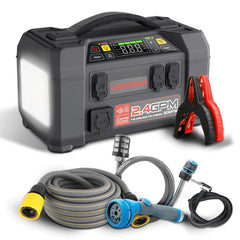 Lokithor AW401 12V 2500Amp Li - Polimer Akıllı Akü Takviye + Pompa + Basınçlı Yıkama + Powerbank + Led Lamba - Onivias