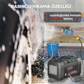 Lokithor AW401 12V 2500Amp Li - Polimer Akıllı Akü Takviye + Pompa + Basınçlı Yıkama + Powerbank + Led Lamba - Onivias