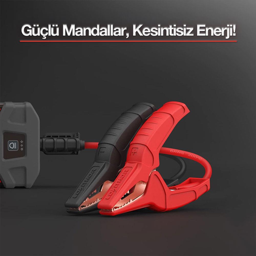 Lokithor CLAMPPRO Akü Takviye Cihazı İçin Yedek Akü Bağlantı Kablosu - Onivias