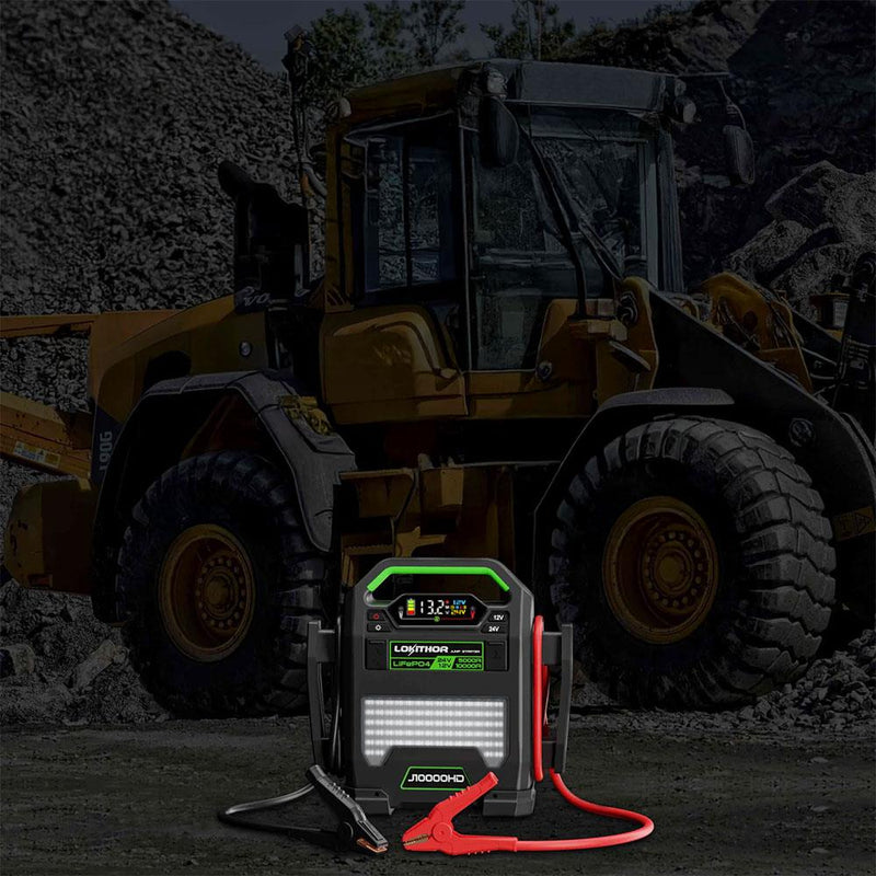 Lokithor J10000HD 12V/24V 10.000Amp LiFePO4 Ağıllı Batareya Gücləndiricisi + Powerbank + LED Lampa