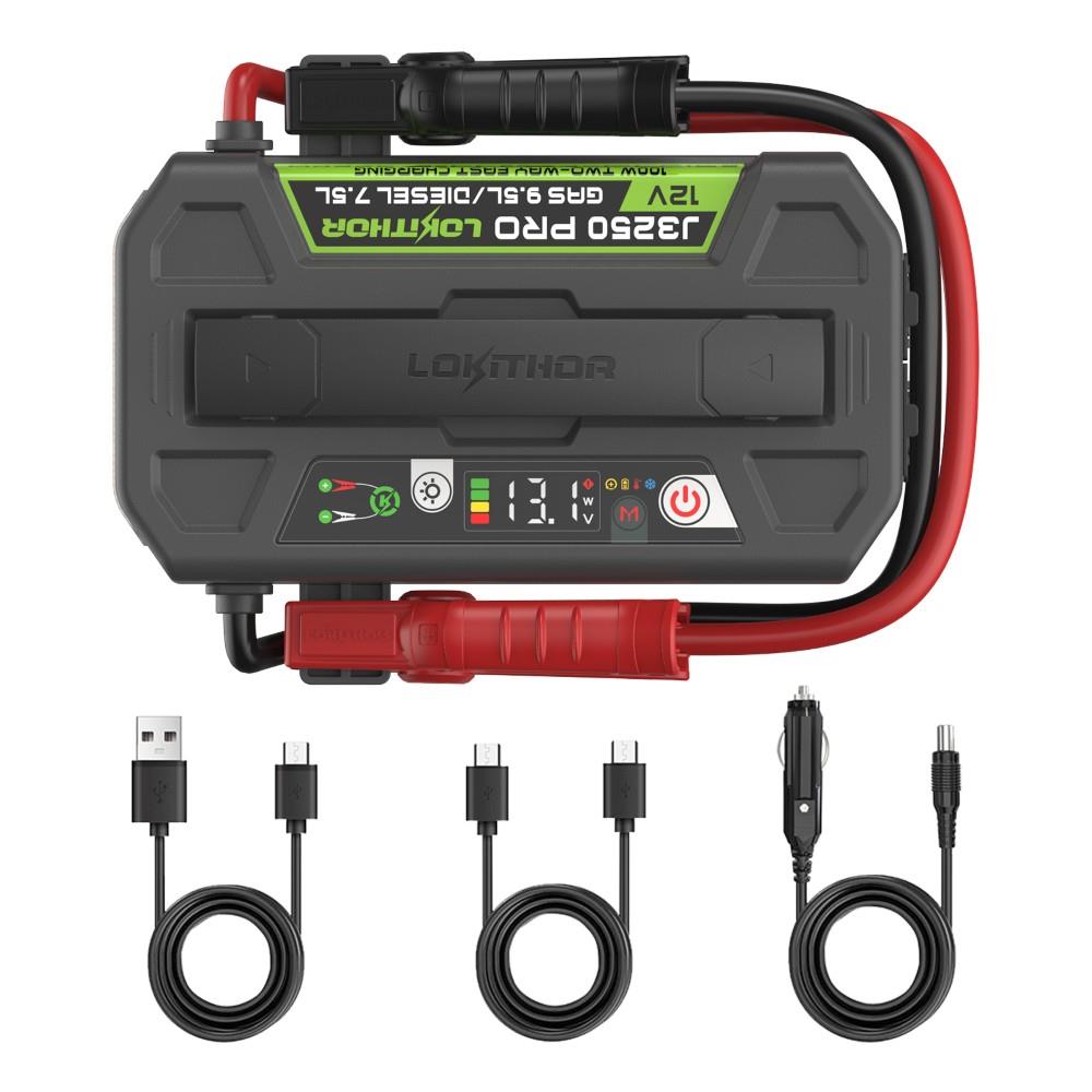 Lokithor J3250PRO 12V 3250Amp LiFePO4 Akıllı Akü Takviye + Powerbank + Led Lamba - görsel 2
