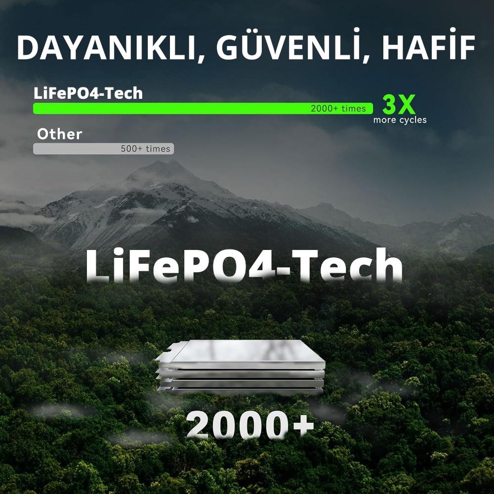 Lokithor J3250PRO 12V 3250Amp LiFePO4 Akıllı Akü Takviye + Powerbank + Led Lamba - görsel 9