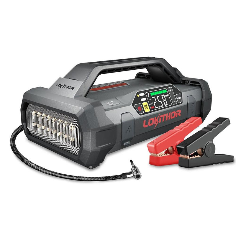 Lokithor JA2500 12V 2500Amp LiFePO4 Ağıllı Batareya Gücləndirici + Nasos + Enerji Bankı + LED Lampa