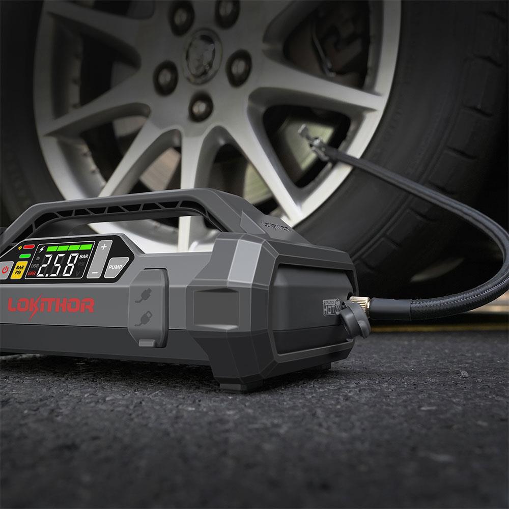 Lokithor JA2500 12V 2500Amp LiFePO4 Akıllı Akü Takviye + Pompa + Powerbank + Led Lamba - Onivias