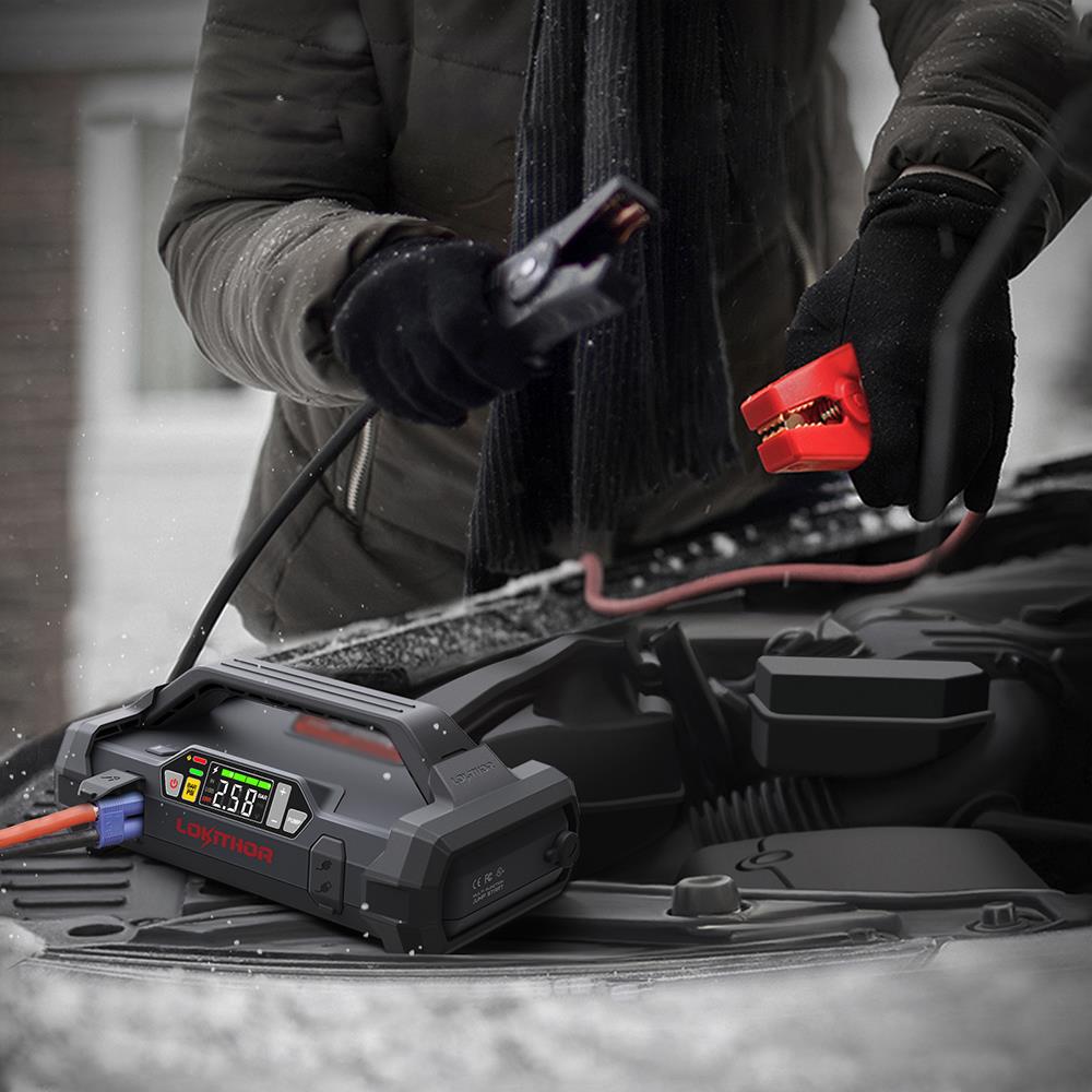 LOKITHOR JA301 12V 2000Amp Li - Polimer Akıllı Akü Takviye + Pompa + Powerbank + Led Lamba - Onivias