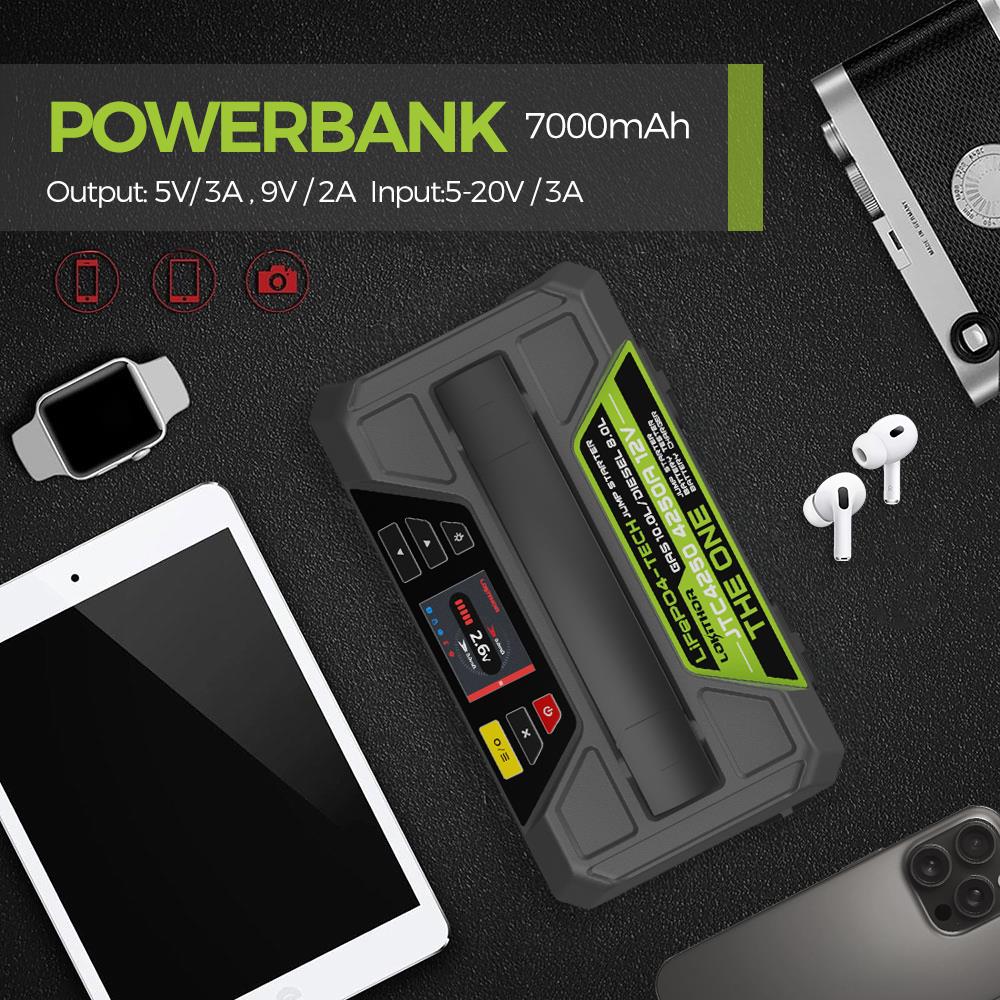 Lokithor JTC4250 12V/220V 4250Amp LiFePO4 Akıllı Akü Test + Akü Takviye + Akü Şarj Cihazı - Onivias