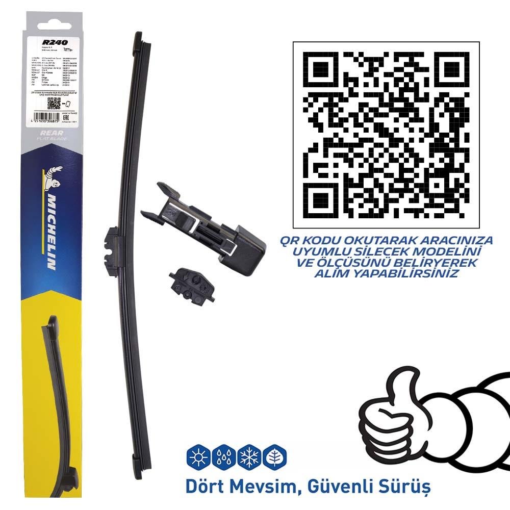 Michelin EASYCLIP™ MCR240 24CM 1 Adet Universal Muz Tipi Arka Silecek - Onivias
