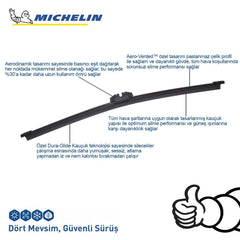 Michelin EASYCLIP™ MCR401 40CM 1 Adet Universal Muz Tipi Arka Silecek - Onivias