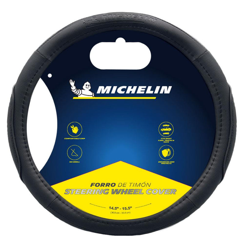 Michelin MC1003N Premium Süni Dəri Sükan Qapağı QARA 
