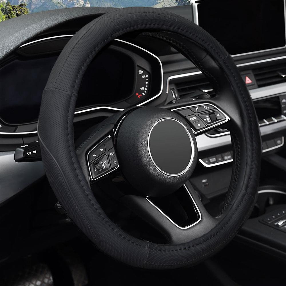 Michelin MC1003N Premium Suni Deri Direksiyon Kılıfı SİYAH - Onivias