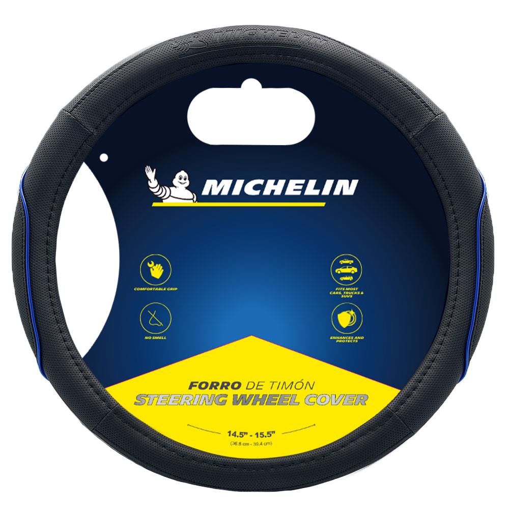 Michelin MC1003NAZ Premium Suni Deri Direksiyon Kılıfı MAVİ - Onivias
