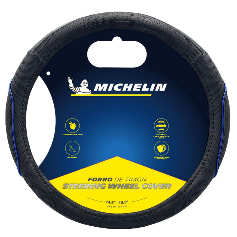 Michelin MC1003NAZ Premium Süni Dəri Sükan Qapağı MAVİ 