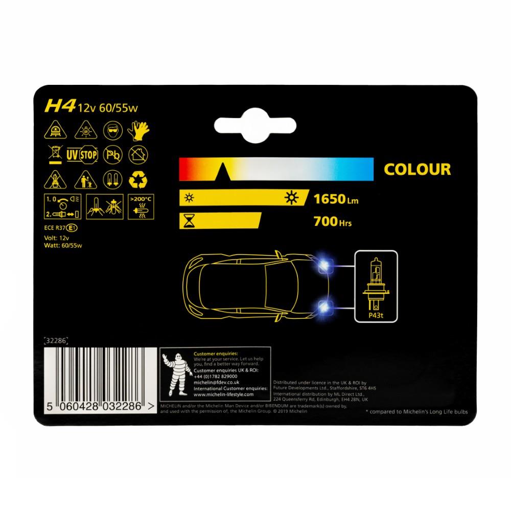 Michelin MC32286 12Volt 60/55Watt 1650 Lümen H4 2’li Halojen Far Seti