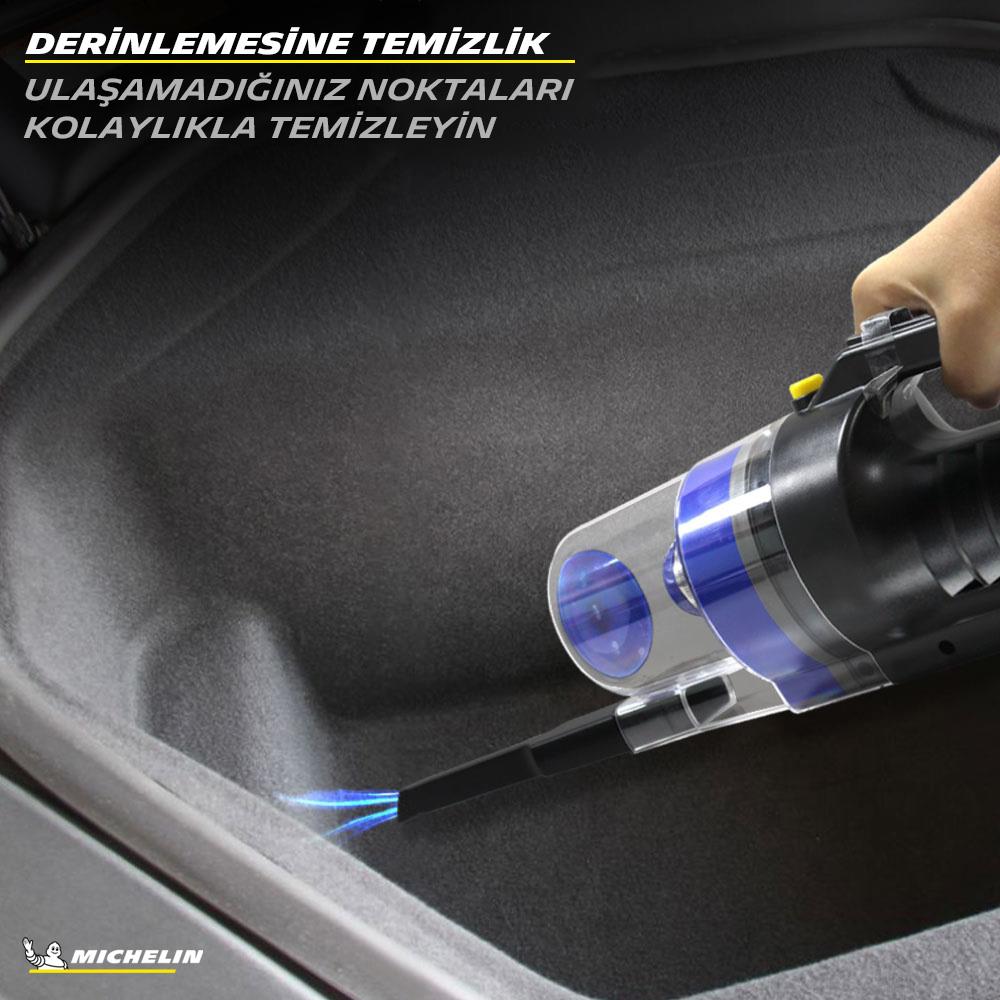 Michelin MC33375 12Volt/150Watt Araç Süpürgesi + 4 Parça Aksesuar Seti - Onivias