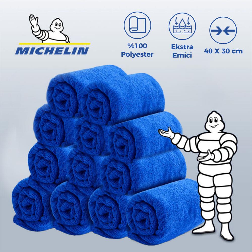 Michelin MC3504 40X30cm Süper Emici Mikrofiber Havlu, 12 Adet - Onivias