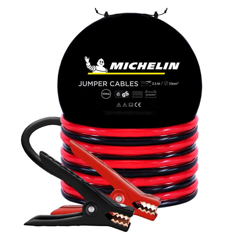 Michelin ML4002 6V/12V/24V 500Amper 2.5 Metr 10mm² Batareya Gücləndirici Kabel