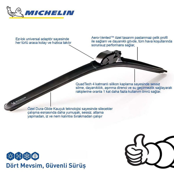 Michelin MULTIFIT™ MC33955 60CM 1 Adet Universal Muz Tipi Silecek - Onivias