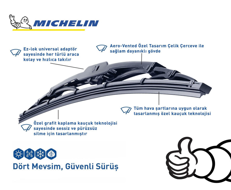 Michelin Rainforce™ MC13926 65CM 1 Parça Universal Tel Silecek