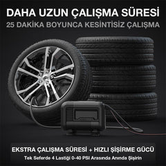 NOCO AIR10 12Volt 60 PSI Ayarlanabilir Dijital Basınç Göstergeli Profesyonel Lastik Şişirme Pompası - Onivias