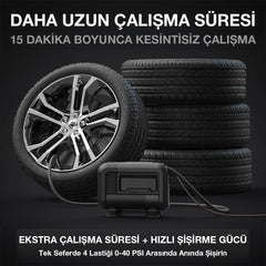 NOCO AIR15 12Volt 80 PSI Ayarlanabilir Dijital Basınç Göstergeli Profesyonel Lastik Şişirme Pompası - Onivias