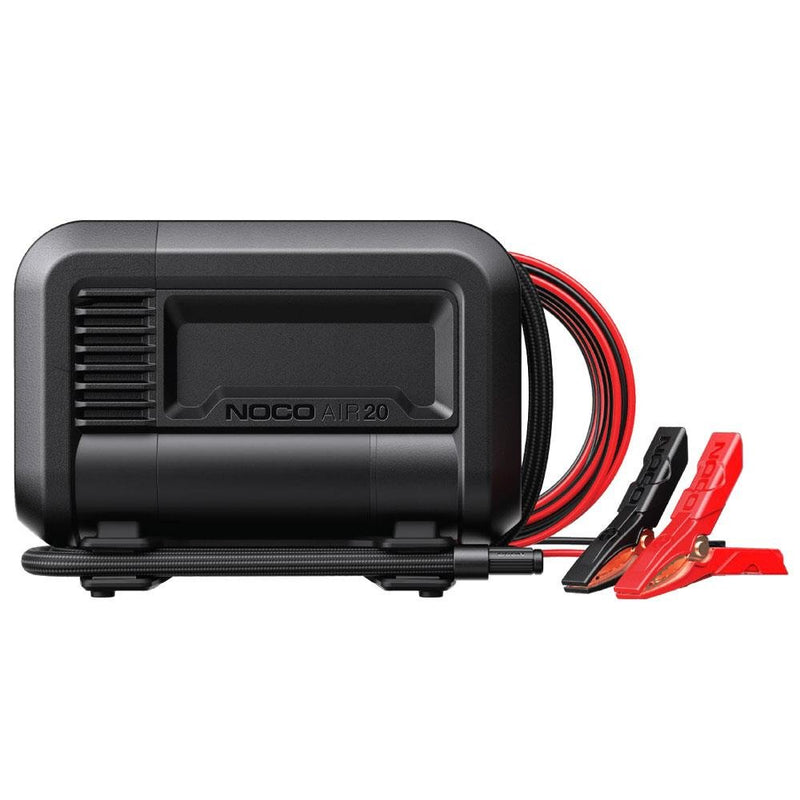NOCO AIR20 12Volt Peşəkar Təkər Şişirmə Pompası Batareya Bağlantı Klipi və 100 PSI Tənzimlənən Rəqəmsal Təzyiq Ölçer 