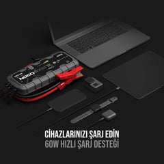NOCO GBX155 12V 4250Amp Ultrasafe Lityum Akü Takviye + Powerbank + Led Lamba - Onivias