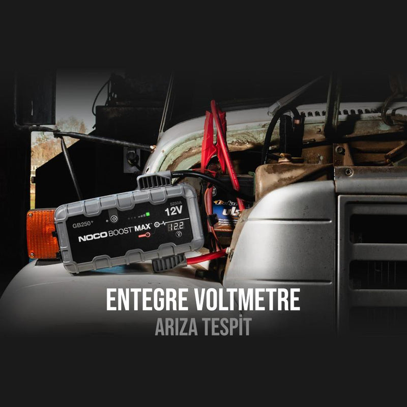 NOCO Genius GB250 12V 5250Amp Ultrasafe Litium Batareya Gücləndiricisi + Powerbank + LED Lampa