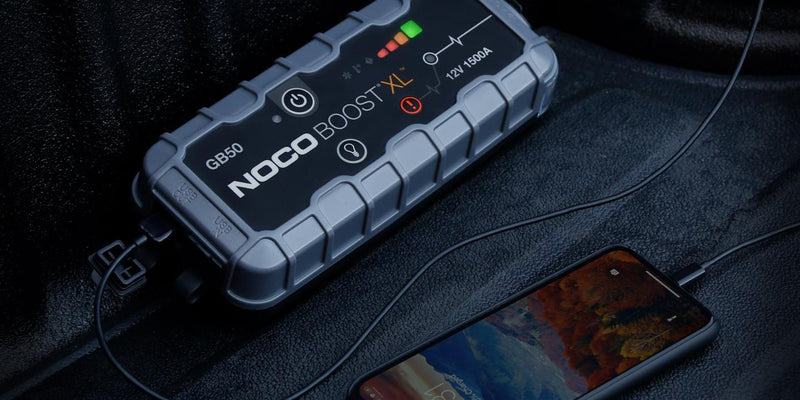 NOCO Genius GB50 12V 1500Amp Ultrasafe Litium Batareya Gücləndiricisi + Powerbank + LED Lampa