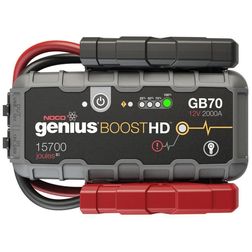 NOCO Genius GB70 12V 2000Amp Ultrasafe Lityum Akü Takviye + Powerbank + Led Lamba - Onivias