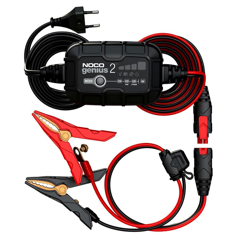 NOCO GENIUS2 6V/12V 40A Ağıllı Batareya Doldurma Cihazı və Batareyaya Baxım/Desulfator