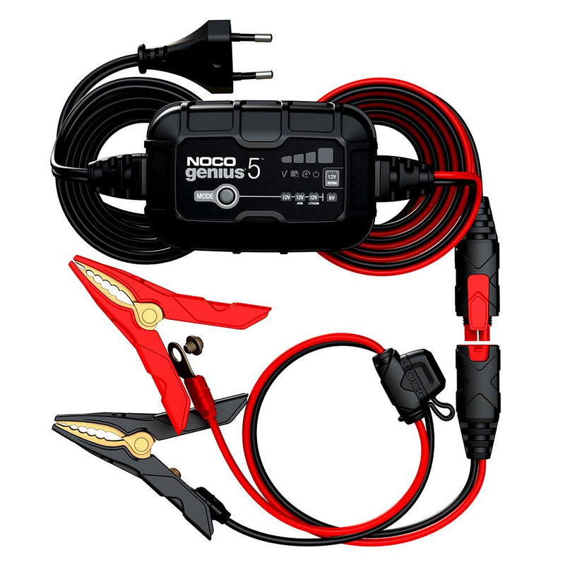 NOCO GENIUS5 6V/12V 120A Ağıllı Batareya Doldurma Cihazı və Batareyaya Baxım/Desulfator