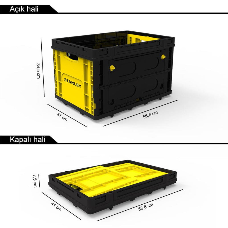 STANLEY FB533 25 kq Qatlanan Çox Məqsədli Daşıma Səbəti