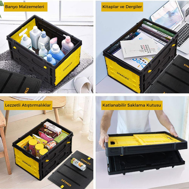 STANLEY FB533 25 kq Qatlanan Çox Məqsədli Daşıma Səbəti