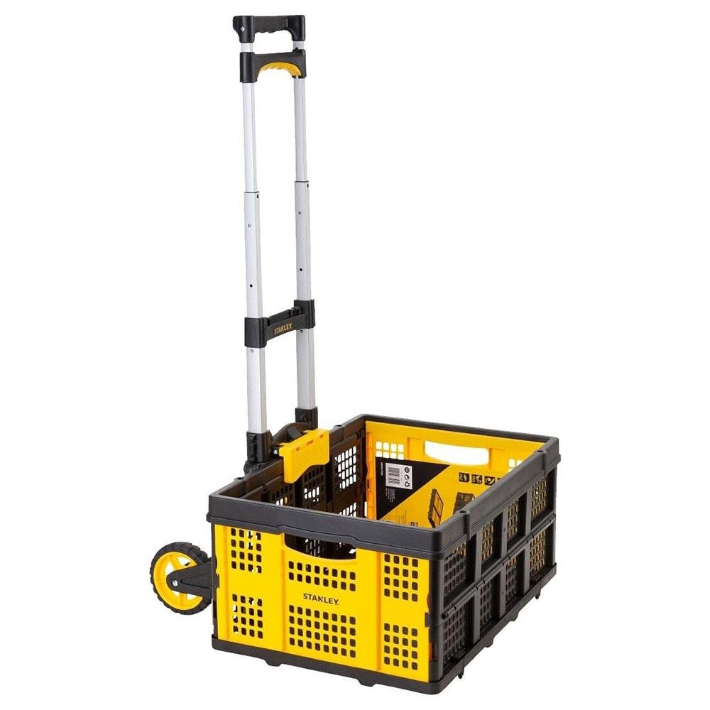 Stanley FT509 70Kg Katlanır Alüminyum El Arabası + FT505 25Kg Katlanır Çok Amaçlı Taşıma Sepeti - Onivias